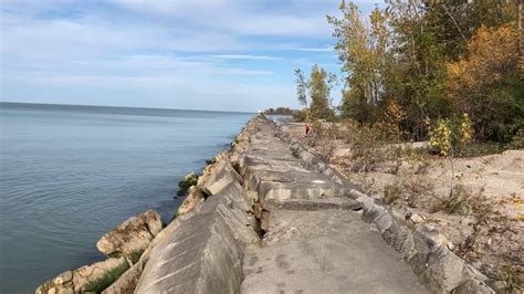 Walnut Beach Park At Lake Erie In Ashtabula Ohio 10 21 19 Youtube