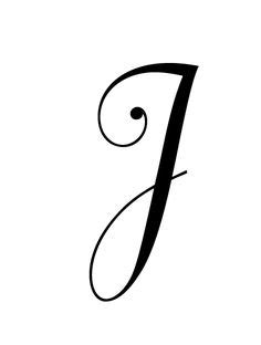 Basically, cursive letters are written joined together in a flowing manner. J cursive | Fonts | Cursive j, Drop cap, Lettering