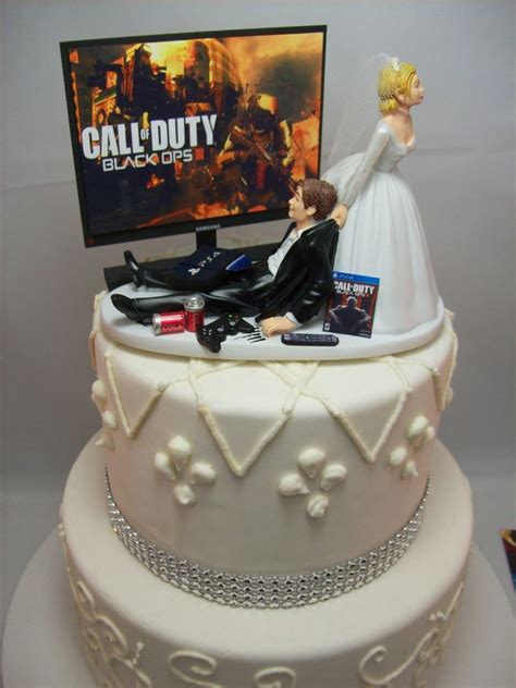 GAMER Funny Wedding Cake Topper Video Game Gaming Junkie Etsy Tartas De Boda Divertidas