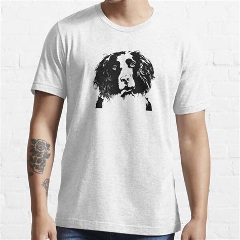minimalist english springer spaniel t shirt for sale by whoofster redbubble english