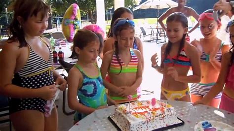 Shiras 8th Birthday Pool Party Youtube