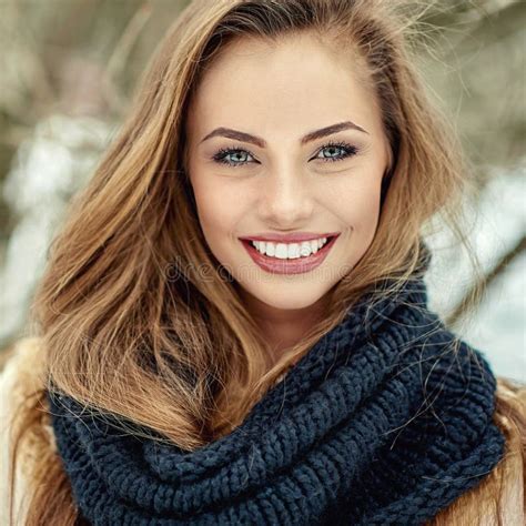 Beautifil Smiling Girl Close Up Stock Image Image Of Young Model