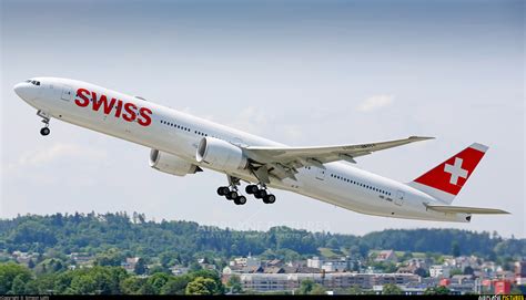 Hb Jnh Swiss Boeing 777 300er At Zurich Photo Id 1149908 Airplane