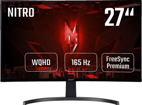Acer Ed273up 27 Zoll Wqhd Gaming Monitor 1 Ms Reaktionszeit 165 Hz