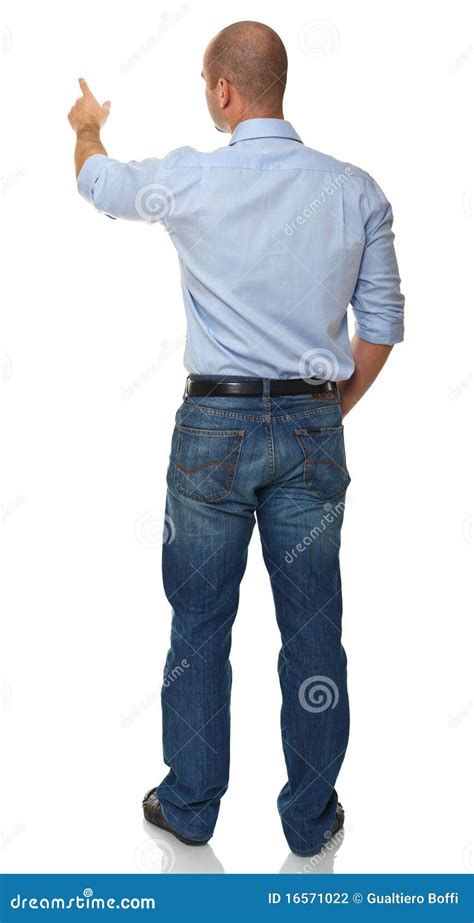 Business Man Rear View Stock Photo Image Of Casual Looking 16571022