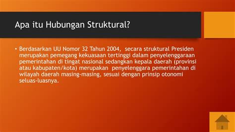 Ppt Hubungan Fungsional Dan Struktural Pemerintah Pusat Dan Daerah