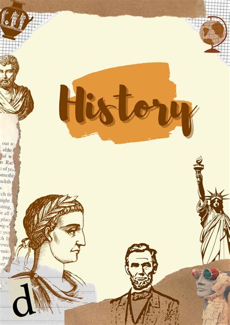~title Page History~ School Book Covers Book Cover Template History