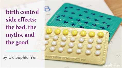 birth control side effects the bad the myths and the good pandia health