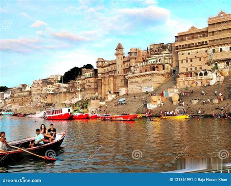 Varanasi Ganga Ghat Editorial Photo Image Of Varansi 121861991