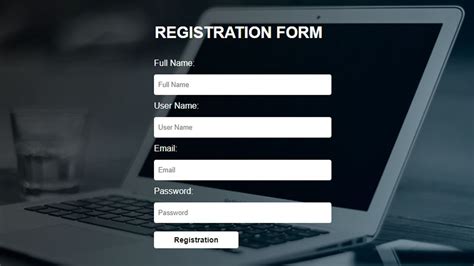How To Create Simple Registration Form Using Only Html And My XXX Hot