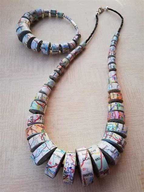 Paper Beads Diy Paper Beads Necklace Paper Bead Jewelry Quilling