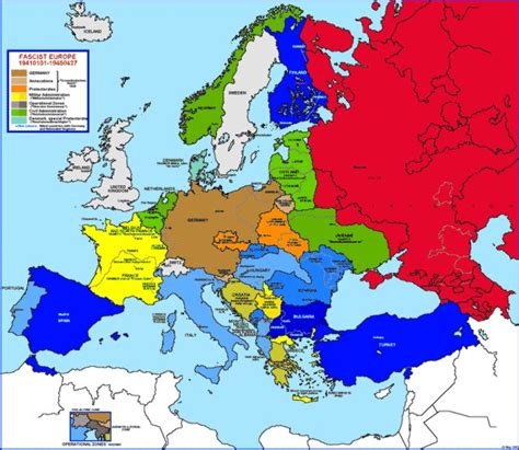 Hisatlas Europe 1945
