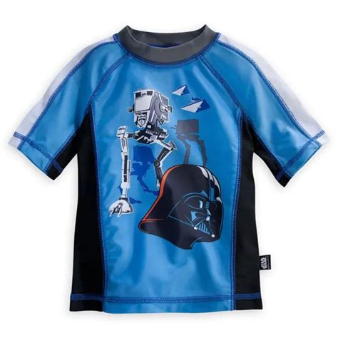 Disney Store Star Wars Darth Vader Rash Guard Swim Shirt Boy Size 56