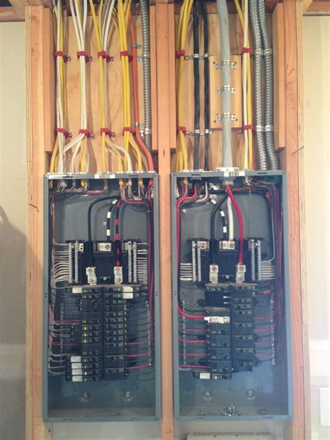 Ensure that power is off to the entire building, which may involve more than just shutting off the main breaker. Two 200 amp panels and wiring installed by Simpson Electric. - Yelp