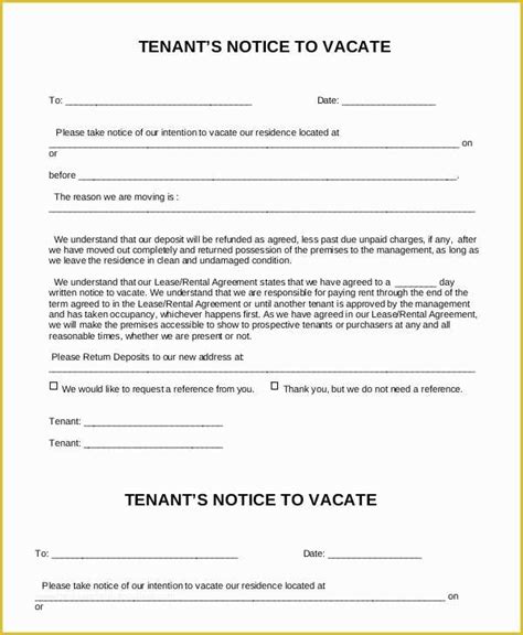 Free Printable 30 Day Notice To Vacate California Printable Templates