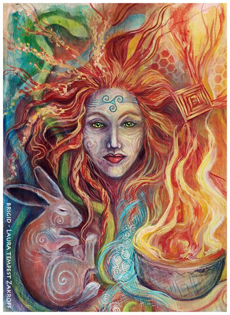 Brighid Goddess Celtic Goddess Celtic Mythology Goddess Art Celtic