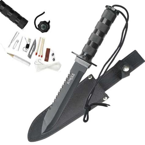 Ultimate Military Jungle Survival Knife Kit W Compass Edge Import