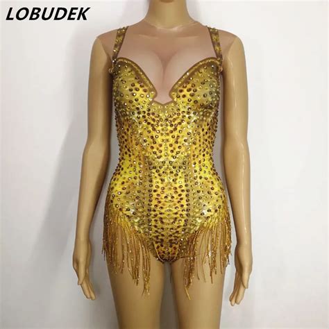 buy female dj ds costumes nightclub bar jazz modern dance costume golden