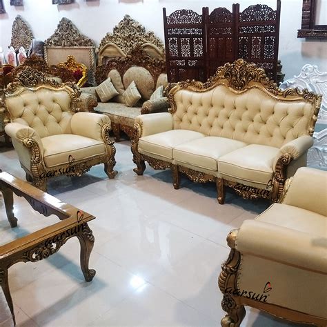 Latest wooden sofa design, the ones that embellish the living rooms with stylish and comfortable aura.it can transform any drab living space into the fab one. Best Quality Handmade Living Room Carved Furniture YT-104