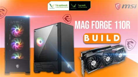 Msi Budget Airflow Case Mag Forge 110r Black Easy Gaming Pc Build