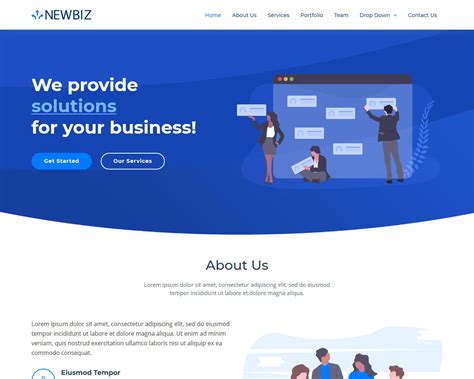 It's a streamlined and minimalistic theme which ideally satisfies internet agencies. NewBiz - Bootstrap Business HTML Template | BootstrapTaste