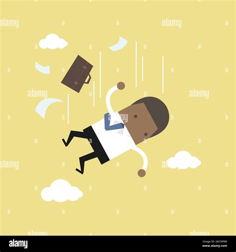 Worker Falling Of Ladder Stock Vector Images Alamy