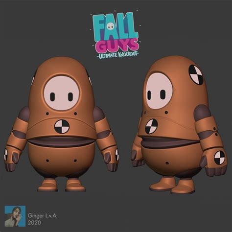 Download Stl File Fall Guys Crash Test Dummy Suit 3d
