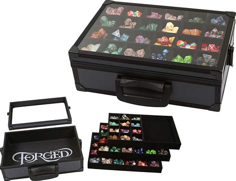 Buy Forged Dice Co Dice Display Case And Rolling Tray With 3 Removable