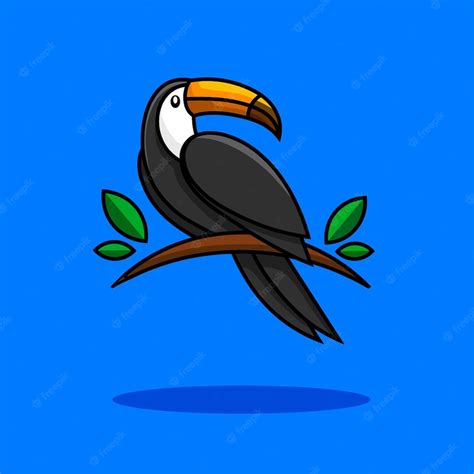 Premium Vector Cute Toucan Animated Bird Concept With Feathers