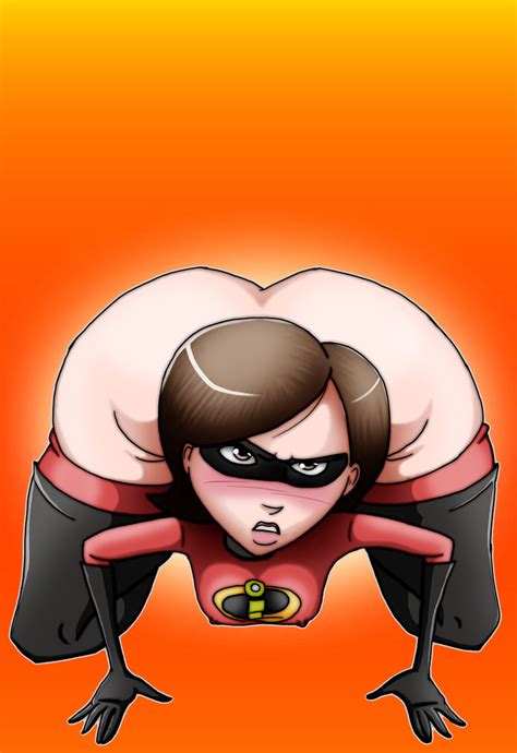 Rule 34 1girls All Fours Ass Bent Over Big Ass Color Disney Elastigirl Female Female Only