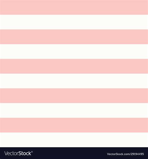Horizontal Pink And White Stripes Seamless Vector Image