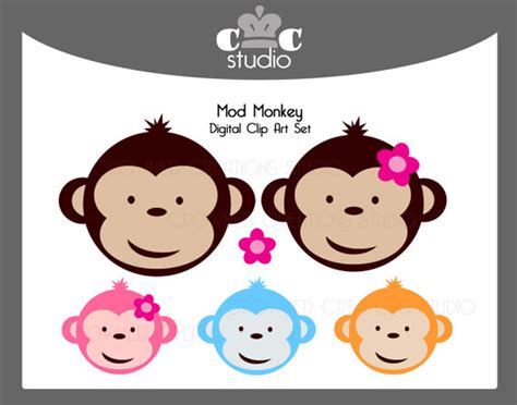 Mod Monkey Clip Art Clip Art Library