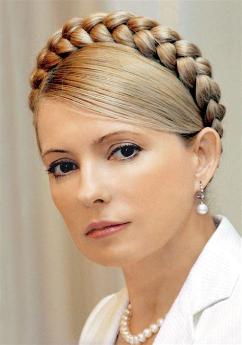 Yulia Tymoshenko Ukrainian Women Traditional Hairstyle Ukraine Women