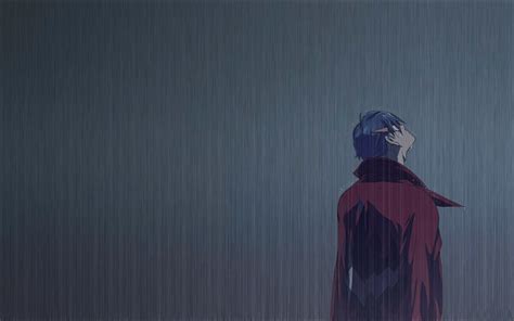 Rain Alone Sad Anime Boy Crying In The Rain Alone 3d Anime Sad Hd Chainimage