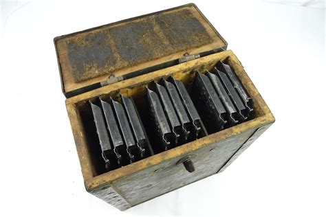 field gear boxes breda m37 ammunition box and 12 ammo feed strips