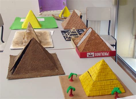 Como Hacer Maquetas Modelos Para La Piramide De Guiza