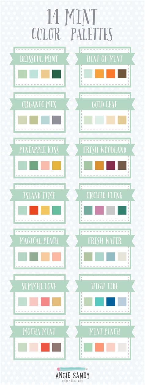 14 Mint Color Palettes Mint Color Palettes Mint Color Color Schemes