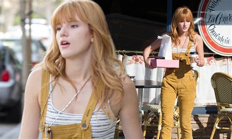Bella Thorne Ditches The Designer Gowns And Dresses Her Age In Dungarees As She Picks Up A