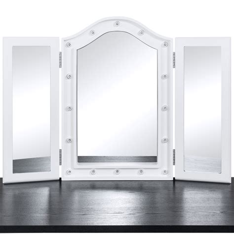 Shop for lit mirror vanity online at target. BCP Lighted Tabletop Tri-Fold Vanity Mirror w/ 16 LED ...