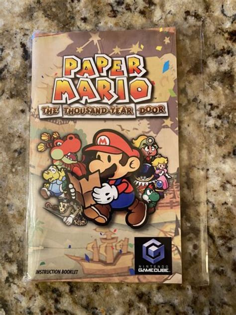 Paper Mario The Thousand Year Door Gamecube Instruction Manual Only