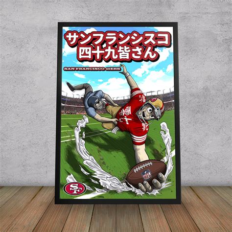 San Francisco 49ersanime Print For The Deep Rooted Fan Sporticulture
