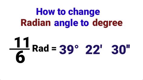 Conversion Of Radian To Degree Formula Degree And Radian Formula