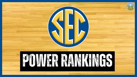 Sec Basketball Power Rankings January 23 Edition Youtube