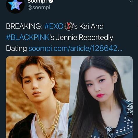 Exo S Kai And Blackpink S Jennie Are Reportedly Dating 💪💋 Exo Couple Kai Exo Kai
