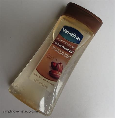 Review Vaseline Total Moisture Cocoa Radiant Vitalizing Body Gel Oil