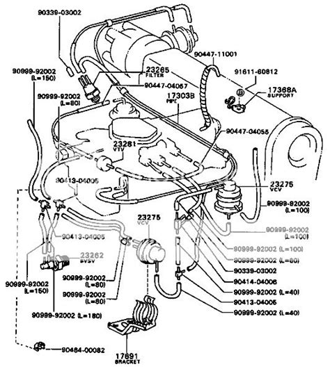Toyota Corolla 2e Engine Vacuum Diagram