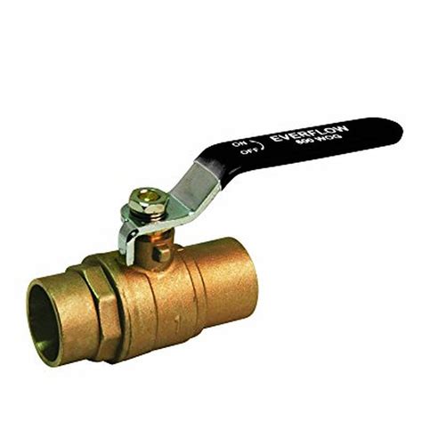Everflow Supplies 605c112 Nl Lead Free Premium Full Port Forged Brass Ball Valve With Solder