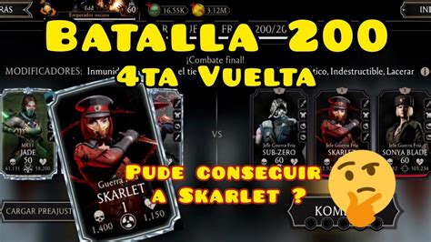 Batalla 200 4ta Vuelta Torre Guerra Fría Mortal Kombat Mobile