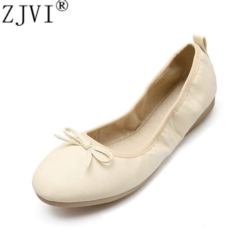 Zjvi Women Round Toe Ballet Flats 2018 Spring Summer Flat Shoes For