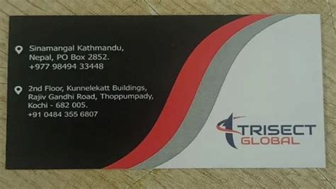 Digital Visiting Card Printing Services At Rs 3number Personalized